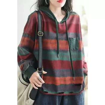 Новые женские толстовки и свитшоты с длинным рукавом, свободные повседневные топы с круглым вырезом, осенние футболки, новые пуловеры One Size оранжевый