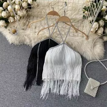 Новые женские топы лета 2021 года One Size чёрный