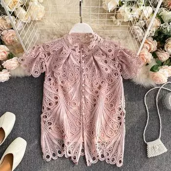 Новые женские топы лета 2021 года One Size розовый