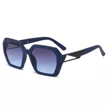 Новые женские трансграничные солнцезащитные очки в Европе и США. Солнцезащитные очки Polygon Personality Trend. Солнцезащитные очки для путешествий на открытом воздухе и верховой езды. 54-18-145