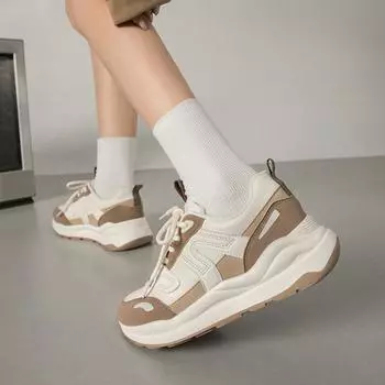 Новые женские туфли All-match Daddy Shoes Student Толстая подошва Усиленные кроссовки для бега Forrest Gump Shoes 35