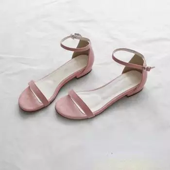 Новые женские туфли большого размера, модные уличные сандалии на низком каблуке с плоской подошвой для женщин Zapatos De Mujer 34 абрикосовый