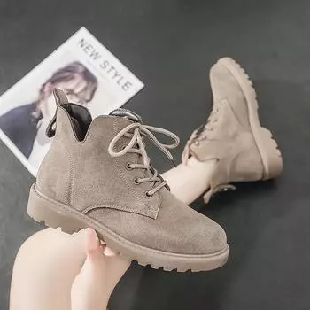 Новые женские туфли Ботинки Осенние зимние ботинки Классические зимние ботинки на молнии Ботильоны зимние замшевые теплые меховые плюшевые женские ботинки Зимние ботинки 35 жёлтый