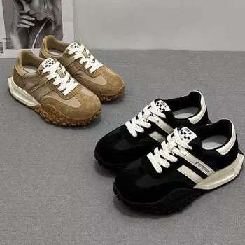 Новые женские туфли Four Seasons корейской версии, модные маленькие белые туфли в студенческом стиле, повседневные дышащие маленькие белые туфли Forrest Gump sports mor 35 чёрный