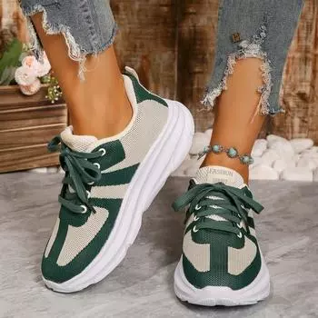 Новые женские туфли из вулканизированной кожи с круглым носком на плоской подошве для женщин, на шнуровке, на платформе, для женщин, для спорта на открытом воздухе, повседневные, с низким верхом, с сетчатой воздухопроницаемой подошвой 36