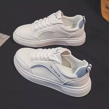 Новые женские туфли летние сетчатые белые туфли женские сетчатые туфли на платформе с подъемом дышащие женские удобные туфли для сноуборда 35