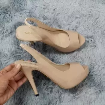 Новые женские туфли-лодочки, модные туфли из лакированной кожи на платформе с высоким каблуком 12 см, сексуальные туфли с открытым носком, на тонком каблуке, гладиаторские туфли для вечеринки и платья, свадебные туфли 35 чёрный