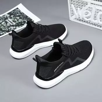 Новые женские туфли, модные летающие тканые туфли, дышащие туфли-лодочки с мягкой подошвой, повседневная женская обувь, трендовые удобные кроссовки 36