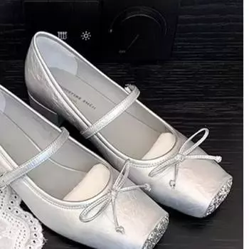 новые женские туфли на плоской подошве модные туфли с круглым носком неглубокие женские мягкие балетки Мэри Джейн на плоской подошве повседневные балетки 35