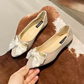 Новые женские туфли на плоской подошве с острым носком, атласные туфли без застежек, повседневные дышащие балетки, женские туфли на плоской подошве, лоферы 35