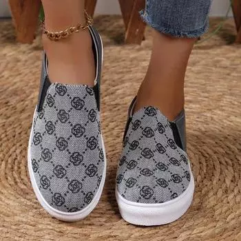 новые женские туфли весна и лето на толстой подошве модные универсальные мокасины с блестками повседневная спортивная обувь вулканизированные туфли 36