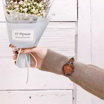 Новые женские водонепроницаемые часы Starry Sky Watch, модные трендовые студенческие простые часы