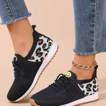 Новые женские вулканизированные туфли Модные женские ортопедические кроссовки Универсальная женская обувь Сетчатая дышащая обувь Zapatos Para Mujeres 36 чёрный