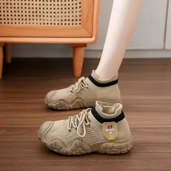 Новые женские вулканизированные туфли женские нескользящие толстые подошвы теннисные кроссовки весна лето модные дышащие шнурованные спортивные туфли 35