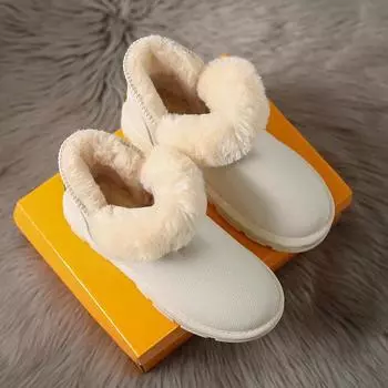 Новые женские зимние ботинки на плоской подошве с плюшевой подошвой, теплая повседневная обувь, зимняя новая толстая готическая модная обувь 2024 года, женские ботинки «Челси» 36 бежевый