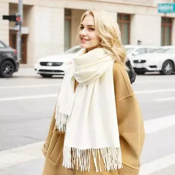 Новые женские зимние шарфы кашемировый черный шарф женский черный кашемировый шарф женский дамский шарф теплый XWJ09 170x33CM