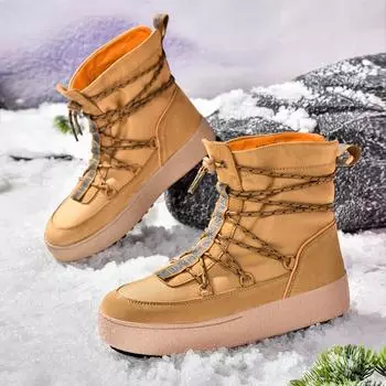 Новые зимние ботинки для мужчин, зимние термальные ботинки для активного отдыха, удобная рабочая обувь с высоким верхом, износостойкая походная обувь для мужчин 39 чёрный