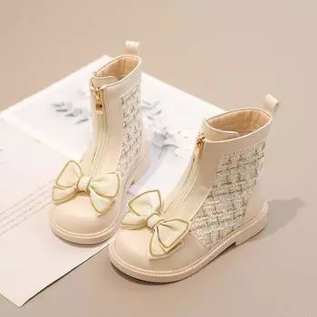 Новые зимние детские одинарные ботинки короткие ботинки 25