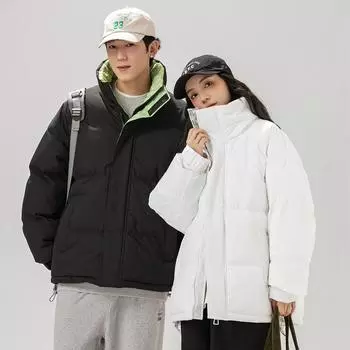 Новые зимние куртки с хлопковой подкладкой для мужчин и женщин, утолщенные куртки с хлопковой подкладкой, ветрозащитные и морозостойкие куртки с хлопковой подкладкой S