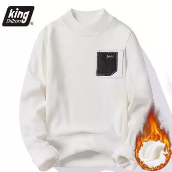 Новые зимние мужские свитера с воротником, теплые брендовые вязаные пуловеры, мужские однотонные повседневные мужские свитера, осенний трикотаж M чёрный