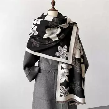 Новые зимние платки, шарфы, обертывание, дизайн, кашемировый шарф, женский, теплый, модный, пашмина, женское пончо, шейный платок, эшарп, бандана