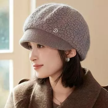 Новые зимние шапки-бини Skullies для женщин, цветные, большого размера, теплые, толстые, вязаные, женские, завивающиеся, ворсистые, ограничивающие шапки ONE SIZE