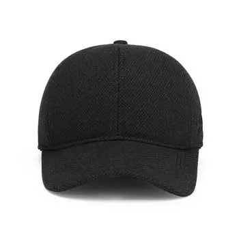 Новые зимние шапки для мужчин среднего и пожилого возраста, флисовые утепленные защитные наушники, хлопковые шапки, мужские шапки, бейсболки для активного отдыха Adjustable серый