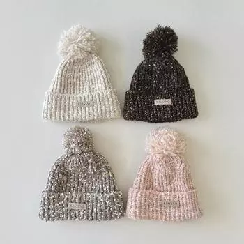 Новые зимние шерстяные вязаные шапки, шикарная теплая детская шапочка для мальчиков и девочек, модная ретро вязаная шапка из флиса и плюша для детей, вязаный крючком капор белый