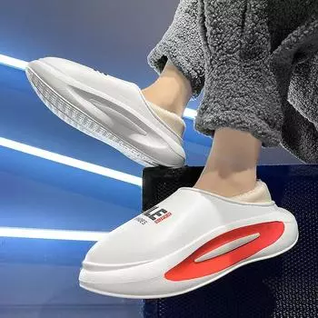 Новые зимние тапочки из хлопка и хлеба пара EVA утолщенные износостойкие 36-37 чёрный