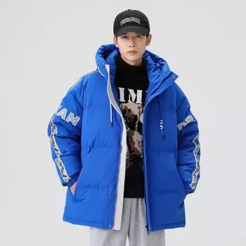 Новые зимние утепленные и теплые мужские и женские модные брендовые куртки и пуховики из белого утиного пуха M