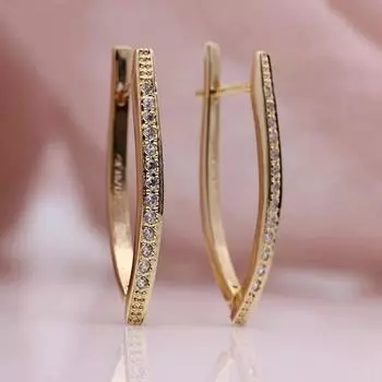 Новые золотые серьги с подвесками UMCHO V-образной формы, идеально подходящие для женщин, свадебных вечеринок и гламурных моментов золотой