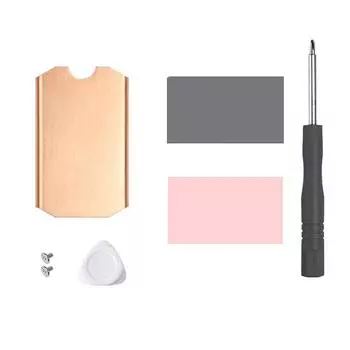 Новый 0,5 мм 401 Вт медный радиатор с термопрокладкой для M.2 2242 2280 NVMe SSD (ТН4