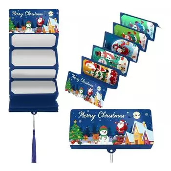 Новый 10-долларовый красный конверт Рождественская вечеринка-сюрприз Коробка для денег Подарочная карта или Рождественские деньги Поддерживает пополнение наличными. One Size синий