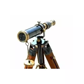 Новый 10-дюймовый латунный антикварный телескоп ручной работы, рабочая подзорная труба со штативом