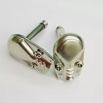 Новый 10 шт. 1/4 дюйма 6,35 мм Прямоугольный 90 градусов Моно штекер для наушников