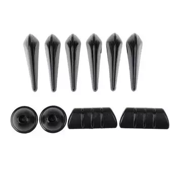 Новый 10 шт./компл. автомобильный стайлинг, выпрямляющий, снижающий шум ветра, защитная наклейка на дверь автомобиля, обтекатель кузова, комплект для автомобильных аксессуаров