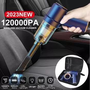Новый беспроводной автомобильный пылесос 20000 Па 3 в 1, портативный, мощный, для чистки клавиатуры автомобиля, домашнего офиса 117G Basic
