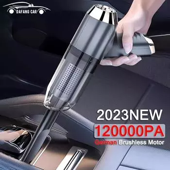 Новый 120000Pa бесщеточный 3IN1 беспроводной автомобильный пылесос ручной мини портативный беспроводной пылесос для автомобиля домашний настольный очистка домашних животных белый