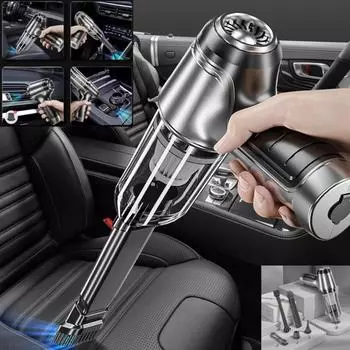 Новый 12000Pa автомобильный пылесос ручной беспроводной мини-пылесос для автомобиля домашний настольный робот для чистки клавиатуры белый
