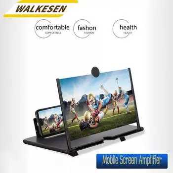 Новый 12-дюймовый 3D-усилитель экрана HD мобильный телефон видеоувеличитель для держателя смартфона увеличенный экран телефонная подставка кронштейн 10-inch high-definition чёрный