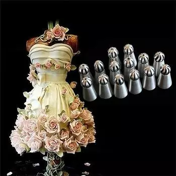 Новый 14 шт. дома DIY цветок чашки формы для мороженого украшения торта Кондитерские насадки инструменты