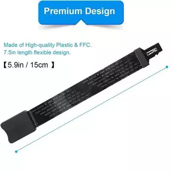 Новый 150 мм Черный Micro SD на Micro SD Карта Удлинительный Кабель Адаптер Гибкий Удлинитель