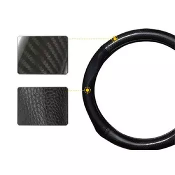 Новый 15-дюймовый руль из углеродного волокна, с черной нескользящей оплеткой