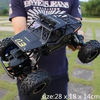 Новый 1:12/1:16 4WD 37 см RC Car 2.4G Радиоуправляемая Машина Багги Внедорожные Дистанционно Управляемые Грузовики Мальчики Игрушки для Детей Подарок 28cm чёрный