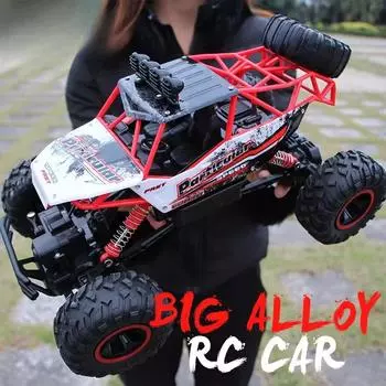 Новый 1:12/1:16 4WD Радиоуправляемая машина со светодиодными фонарями 2,4G Радиоуправляемая машинка с дистанционным управлением Багги Внедорожные грузовики с управлением для мальчиков Игрушки для детей 28cm чёрный