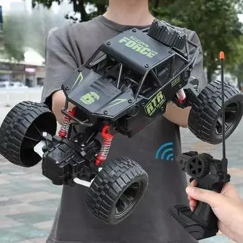 Новый 1/12 Rc электрический автомобиль 4WD устойчивый к падениям шестиколесный 2.4G привод гоночный автомобиль с дистанционным управлением для скалолазания по пересеченной местности Squirt Man детский подарок 21cm чёрный