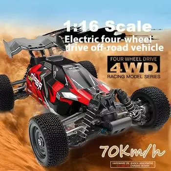 Новый 1:16 масштаб 4WD RTR бесщеточный быстрый RC машинки вседорожные макс 70км/ч внедорожный хобби электрический RC багги RC грузовик подарки для взрослых мальчиков зелёный