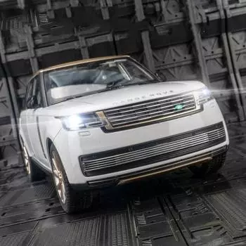 Новый 1:18 Land Rover Range Rover Масштабная модель внедорожника из литого под давлением металла Моделирование мини-модели автомобиля Игрушка для мальчика Подарок на четыре колеса Амортизация белый