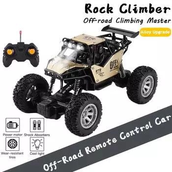 Новый 1:20 2WD RC автомобиль светодиодные фонари радиоуправляемые автомобили с дистанционным управлением сплав багги внедорожные грузовики игрушки для мальчиков для детей золотой