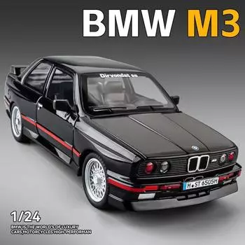 Новый 1:24 BMW M3 1988 уличная машина литая модель автомобиля из сплава металла 3 передачи инерционный руль коллекция хобби украшения мальчики дети подарок белый